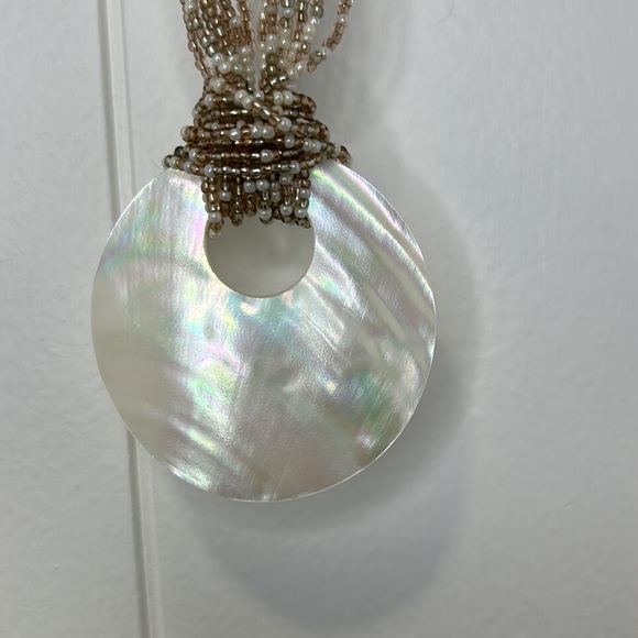 Premier Designs beaded beach shell necklace and bracelet - Picture 3 of 7